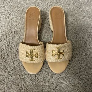 Tory Burch raffia heels